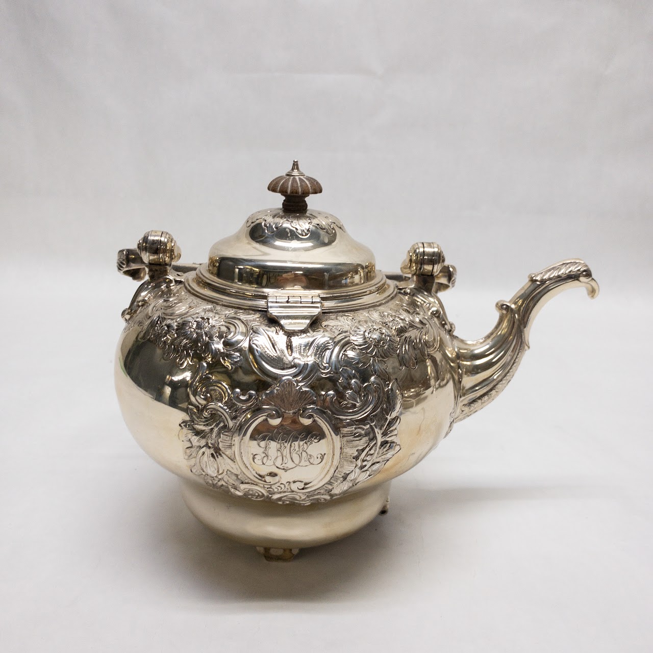 Sterling Silver Highly Decorated Teapot