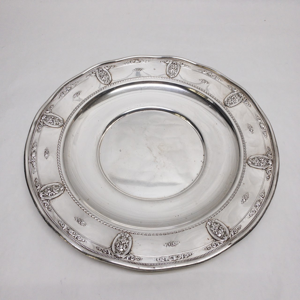 Sterling Silver Large Charger Plate