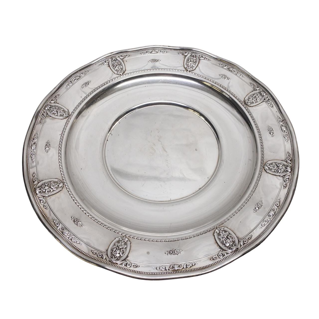 Sterling Silver Large Charger Plate