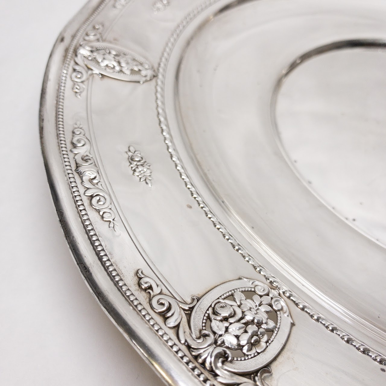 Sterling Silver Large Charger Plate