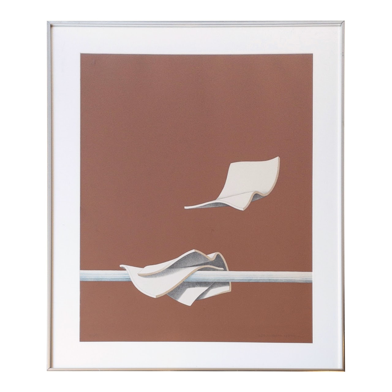 Lennart Nyström Signed 'Three Sheets' Serigraph