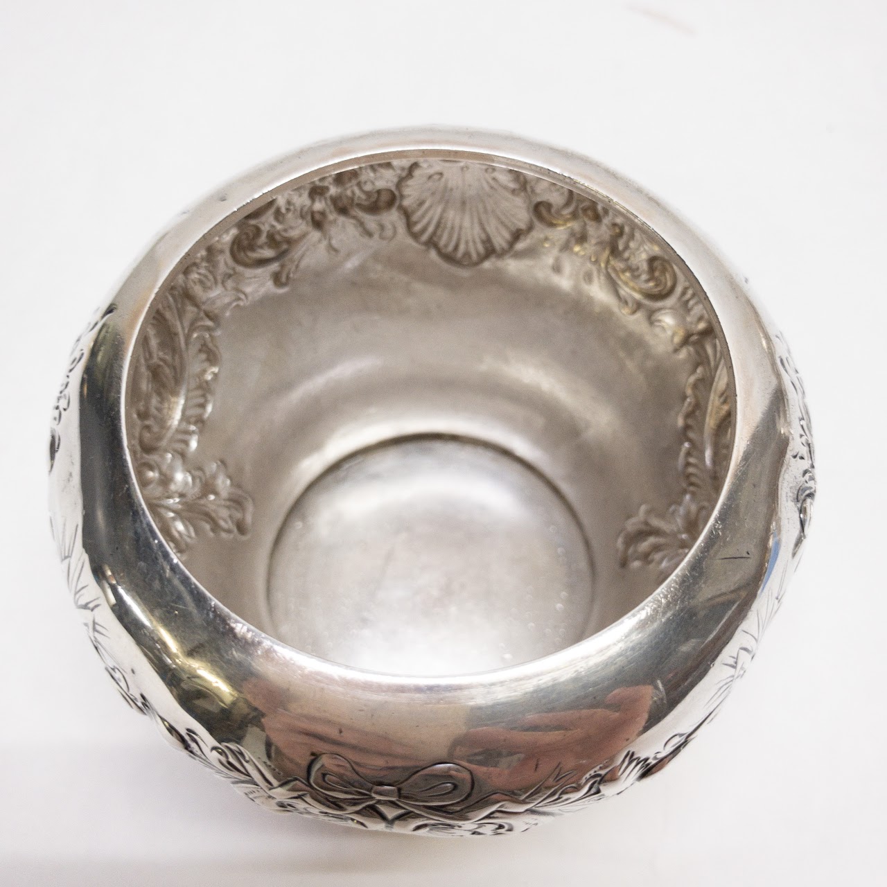 Sterling Silver Lidded Sugar Bowl