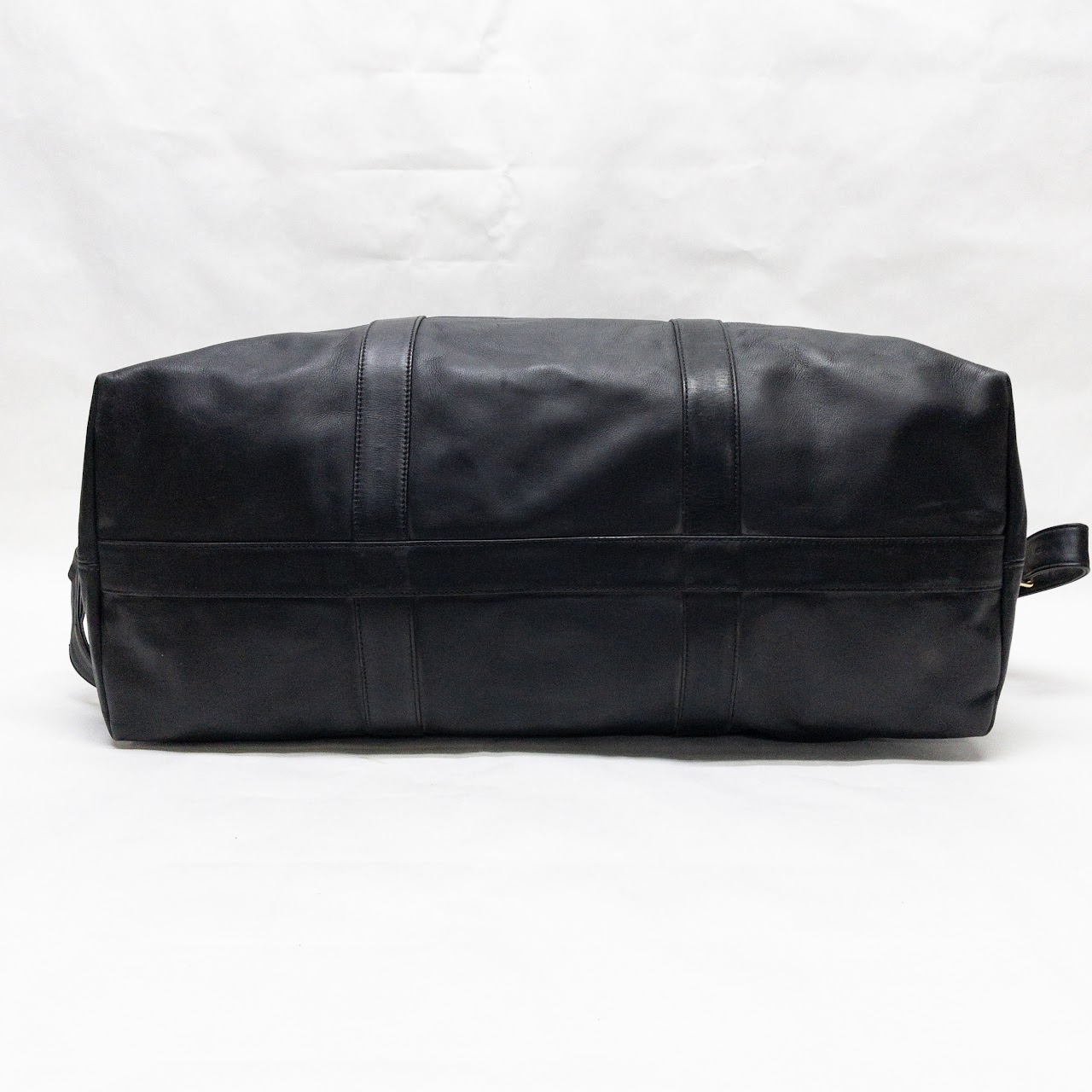 Coach Black Leather Duffel Bag