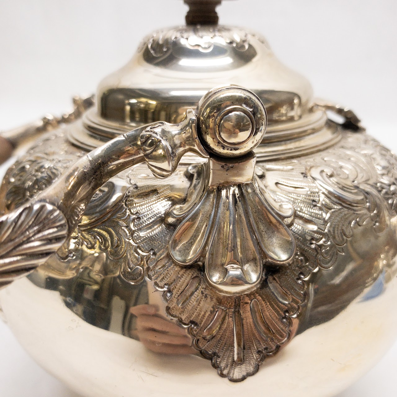 Sterling Silver Highly Decorated Teapot