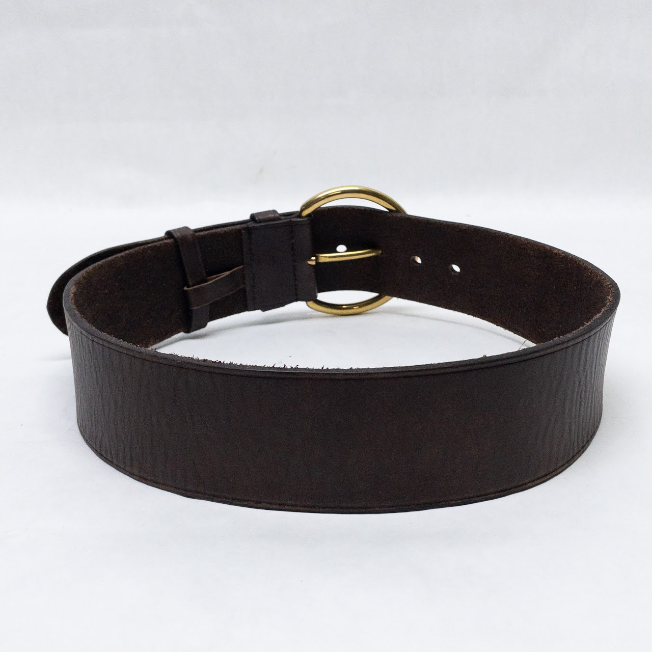 Prada Wide Leather Belt