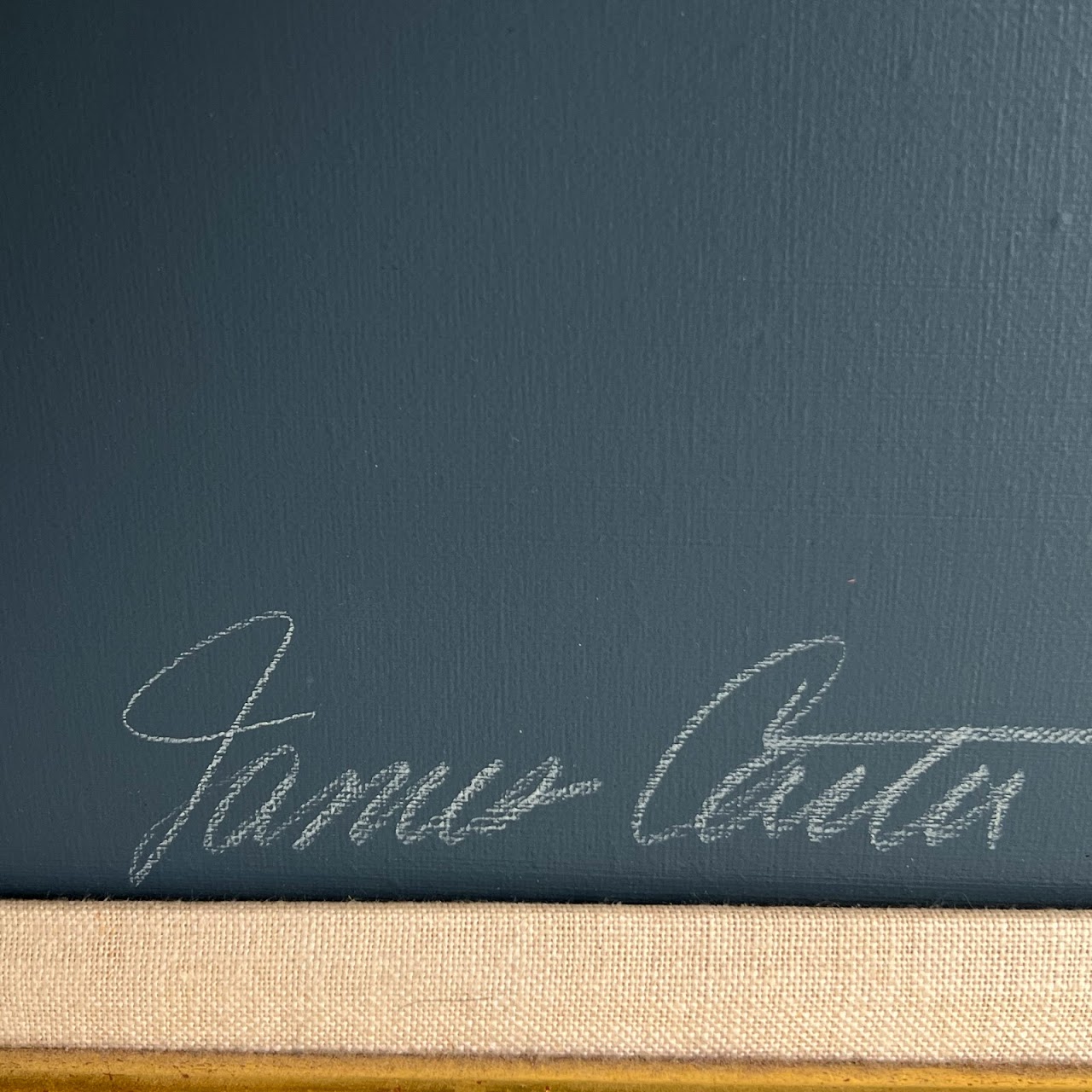 James Carter 'Black Board Piece (Toucan)' Signed Oil Painting
