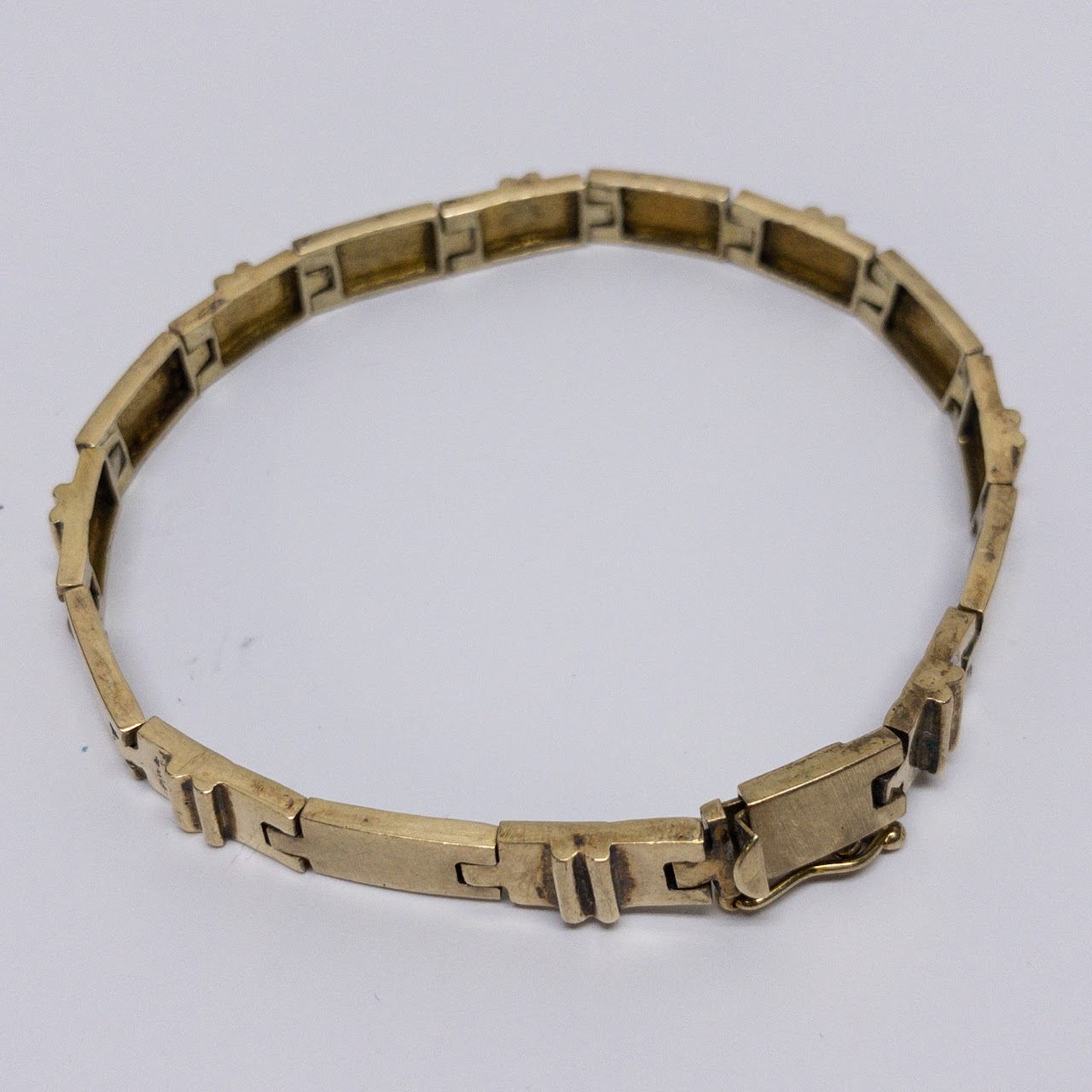 14K Gold Interlocking Link Bracelet