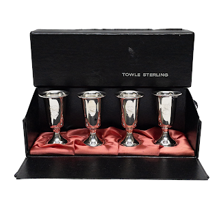 Sterling Silver Weighted Base Aperitif Cup Set