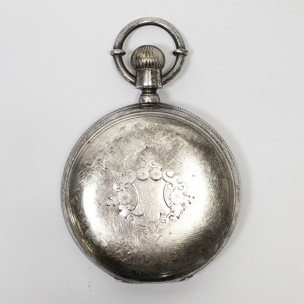 Droz & Perret Coin Silver Pocket Watch