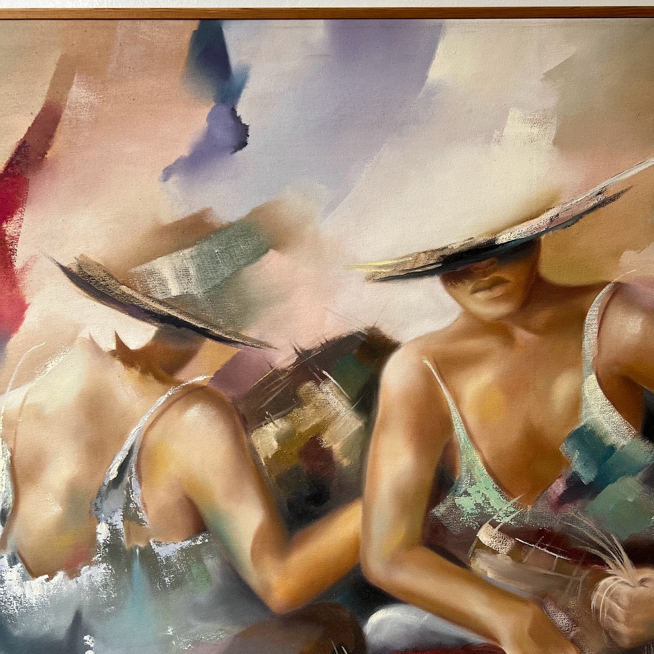Marcos Menezes Signed Large Scale Oil Painting