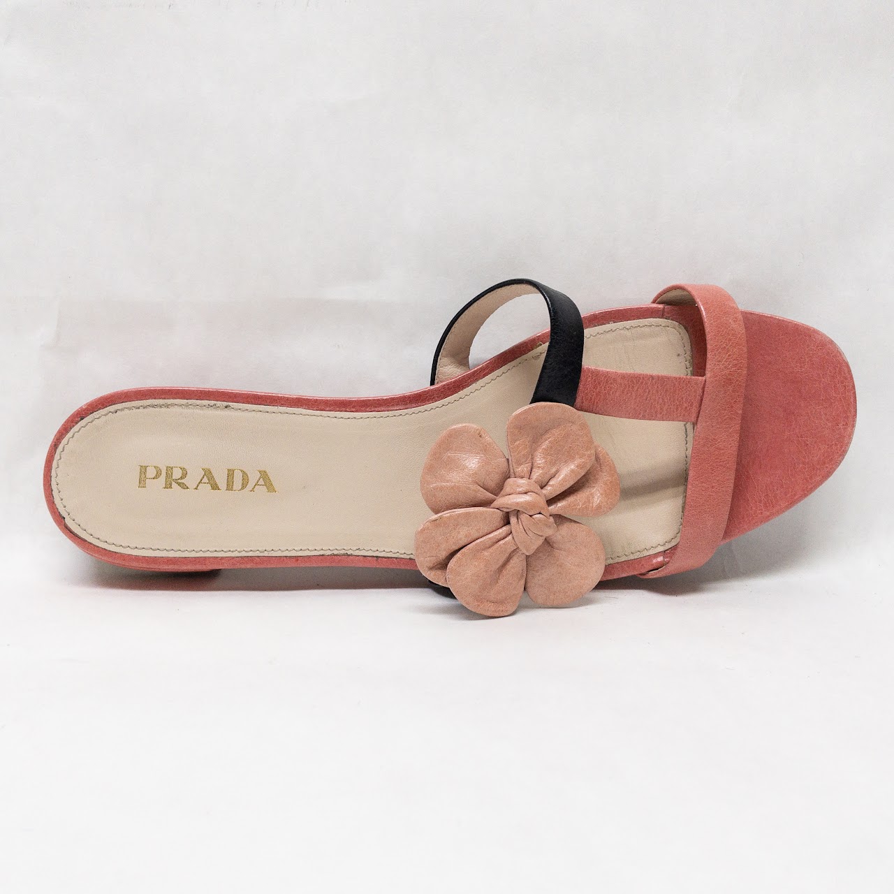 Prada Strappy Flower Sandals