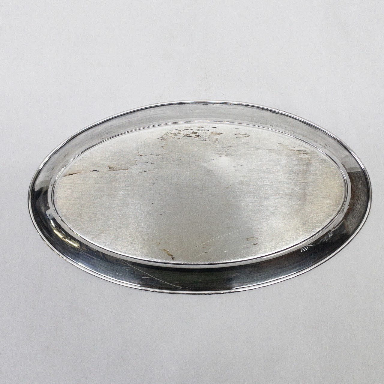 Sterling Silver Oval  Serving Tray