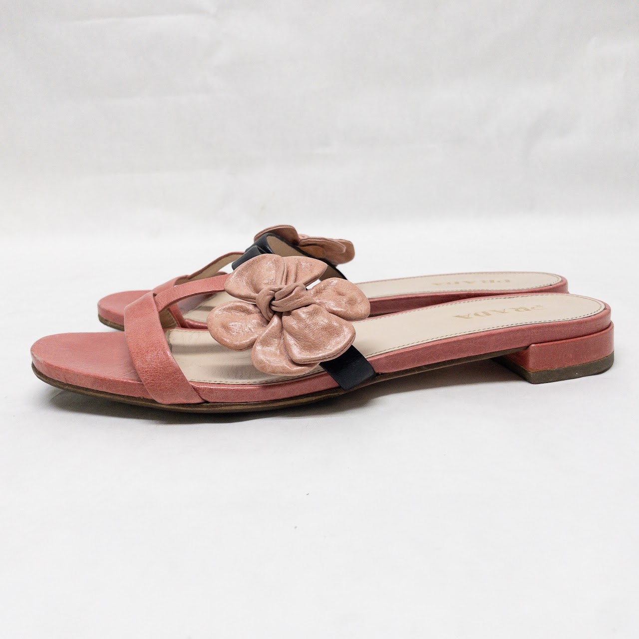 Prada Strappy Flower Sandals