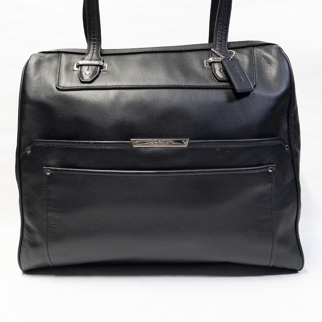 Coach Black Leather Satchel