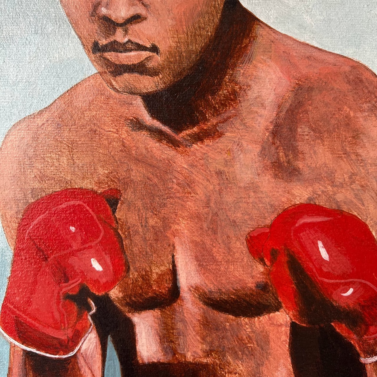 Muhammad Ali Oil Portrait Painting