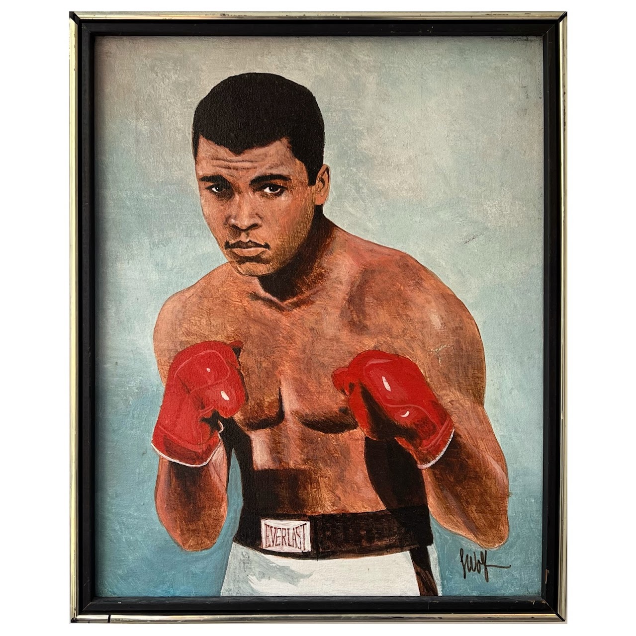 Muhammad Ali Oil Portrait Painting