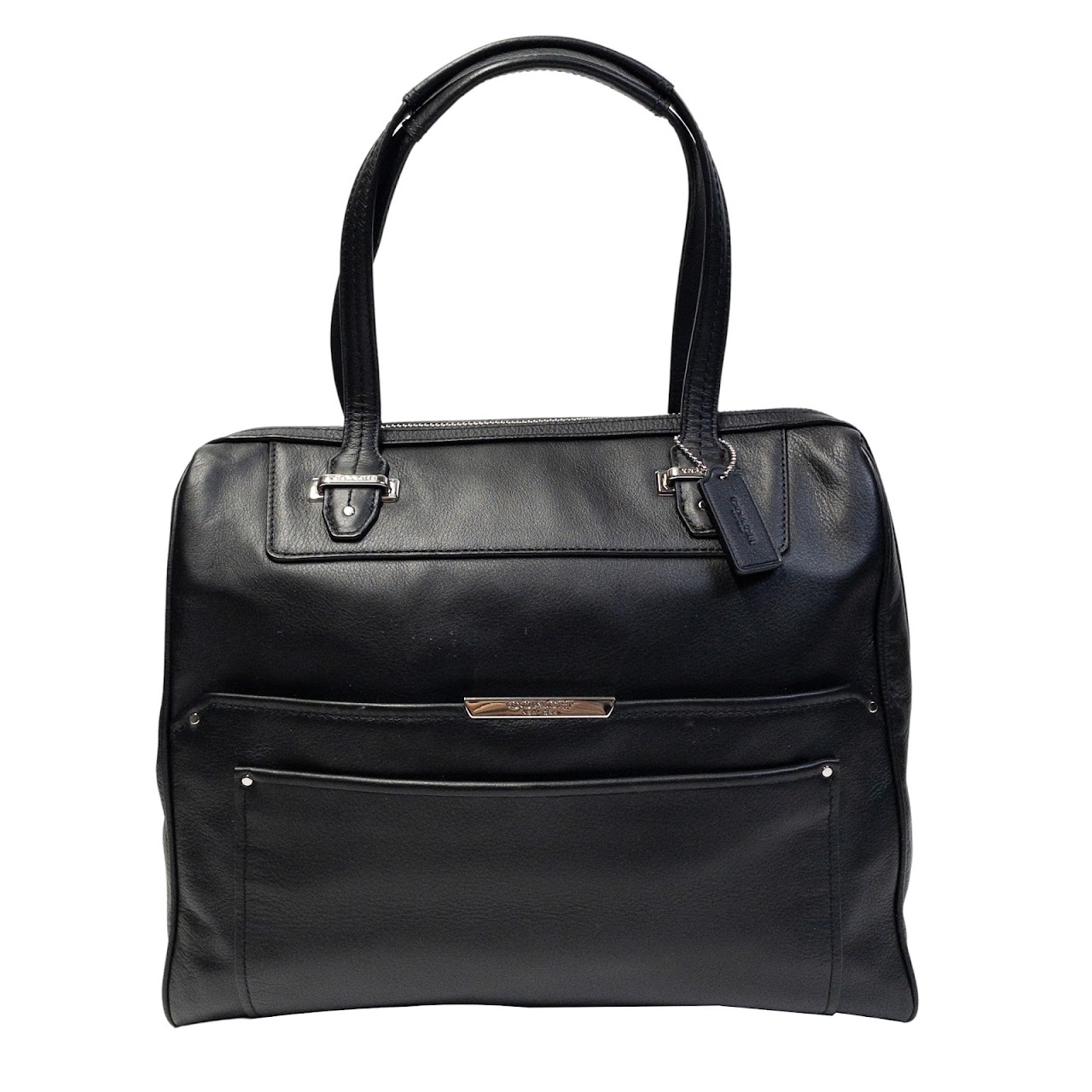 Coach Black Leather Satchel