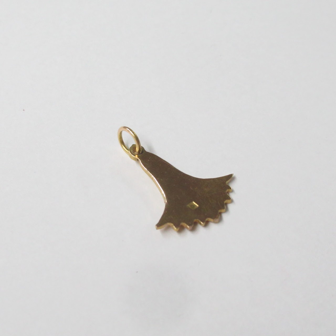 14K Gold Floral Pendant