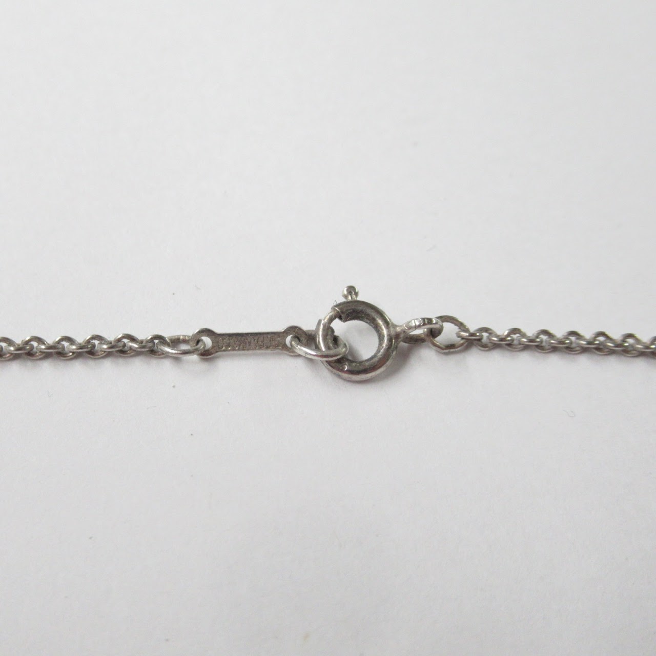 Tiffany & Co. Sterling Silver Elsa Peretti Heart Necklace