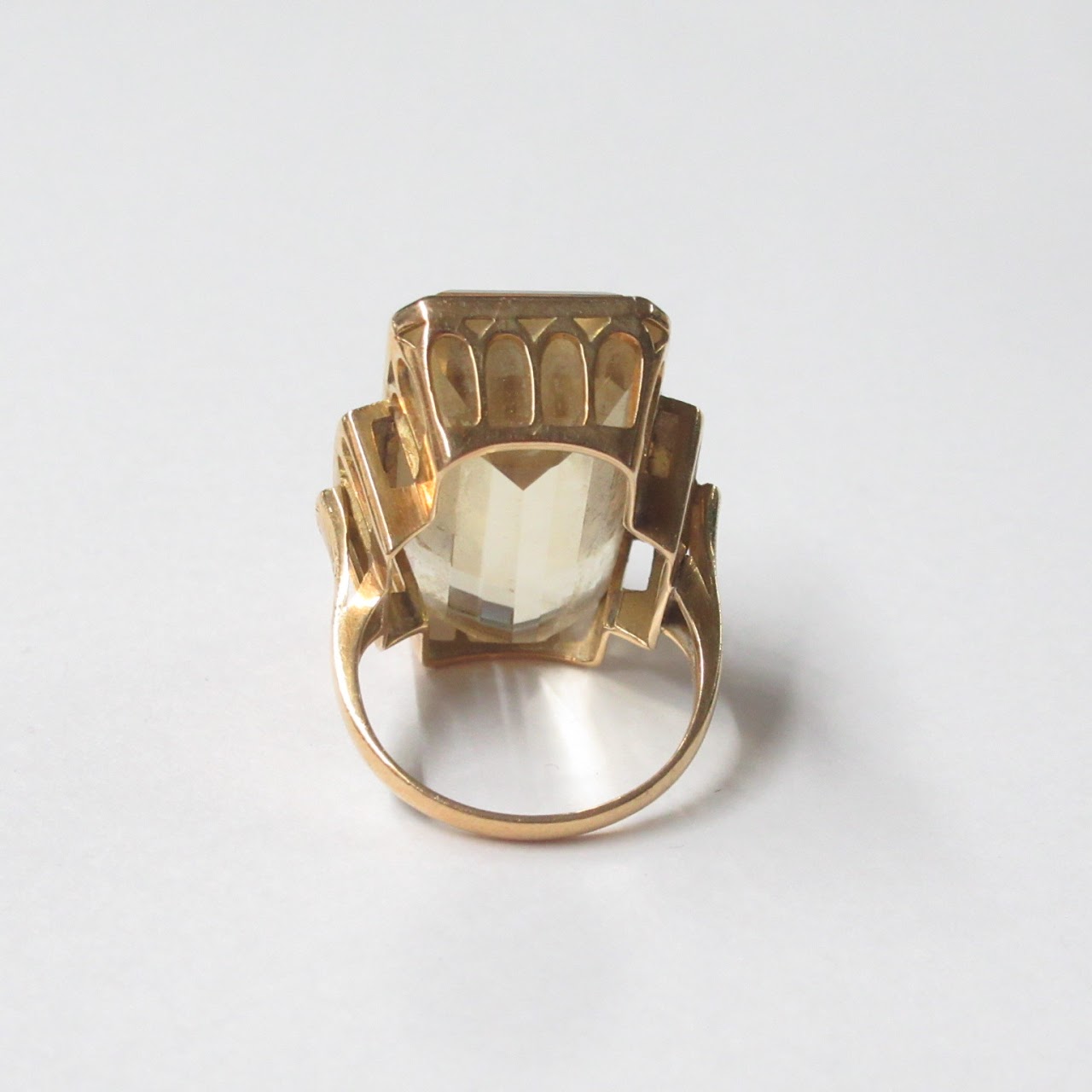 18K Gold & Citrine Ring