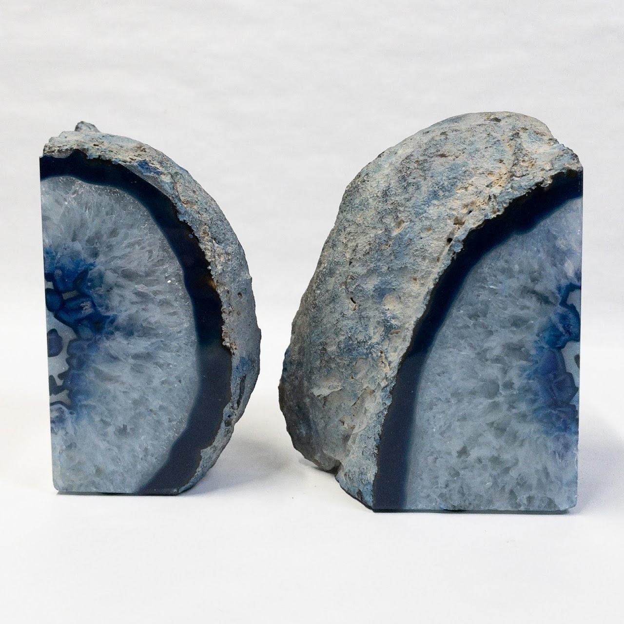 Agate Geode Bookends Pair