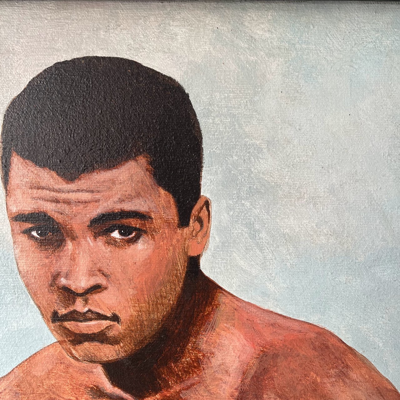 Muhammad Ali Oil Portrait Painting