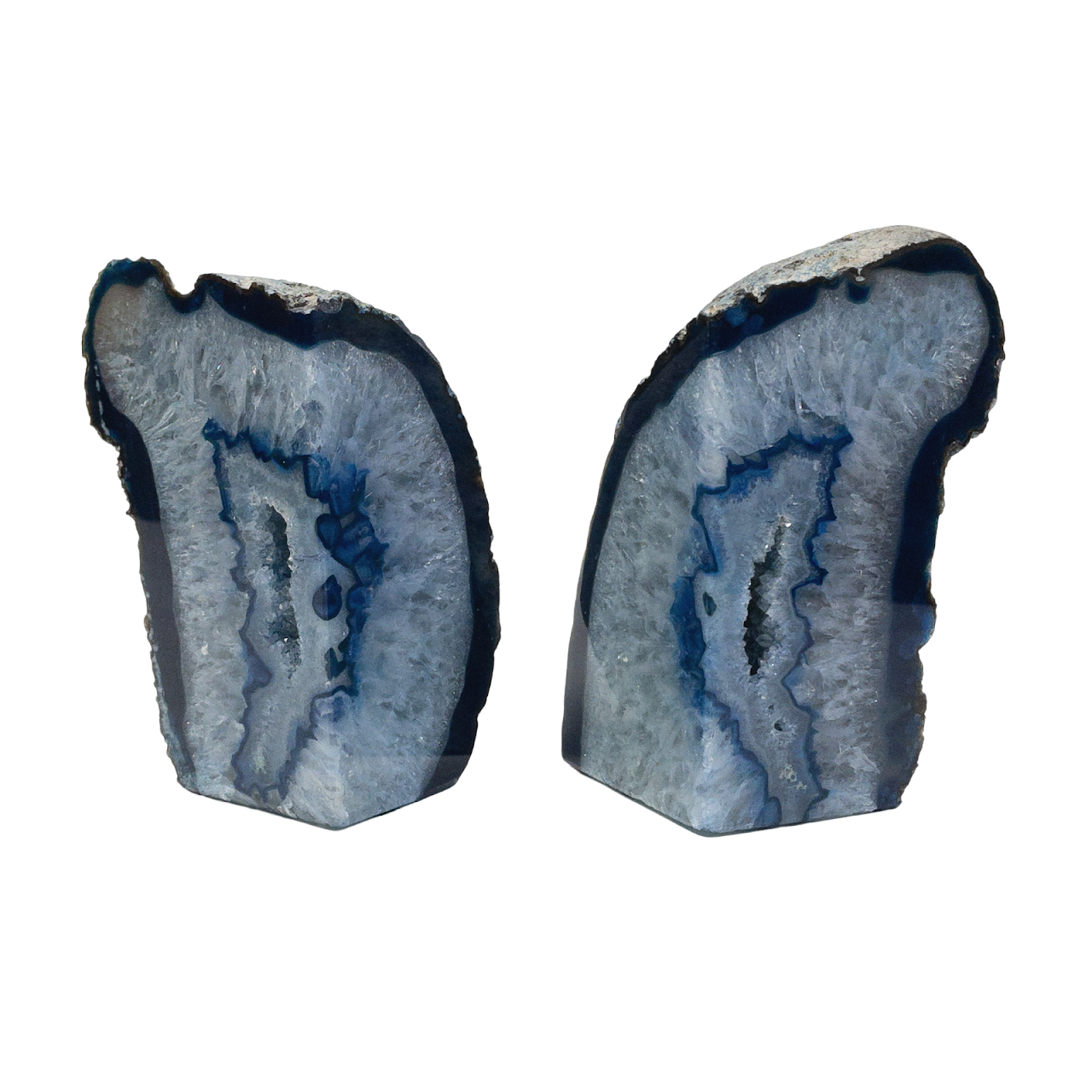 Agate Geode Bookends Pair