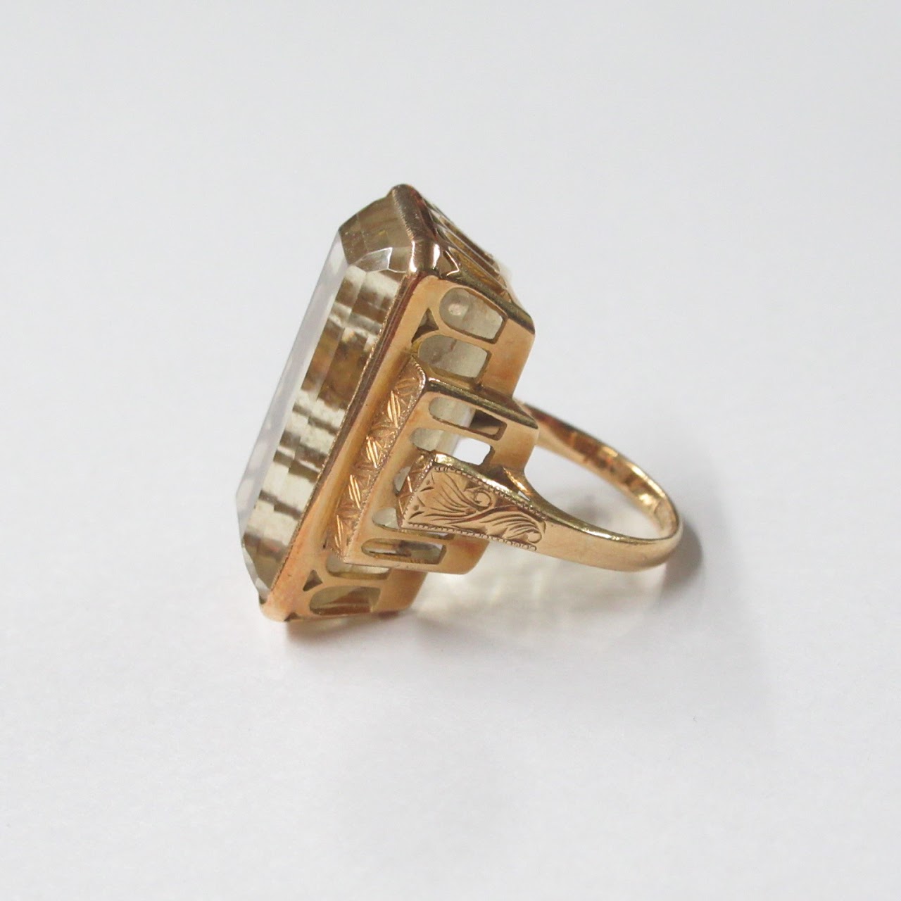 18K Gold & Citrine Ring