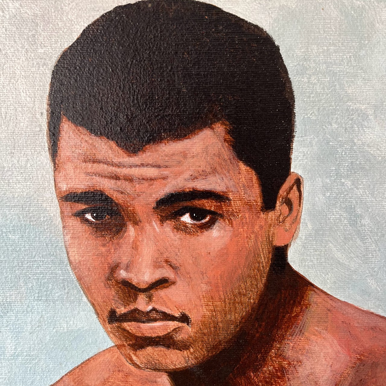 Muhammad Ali Oil Portrait Painting