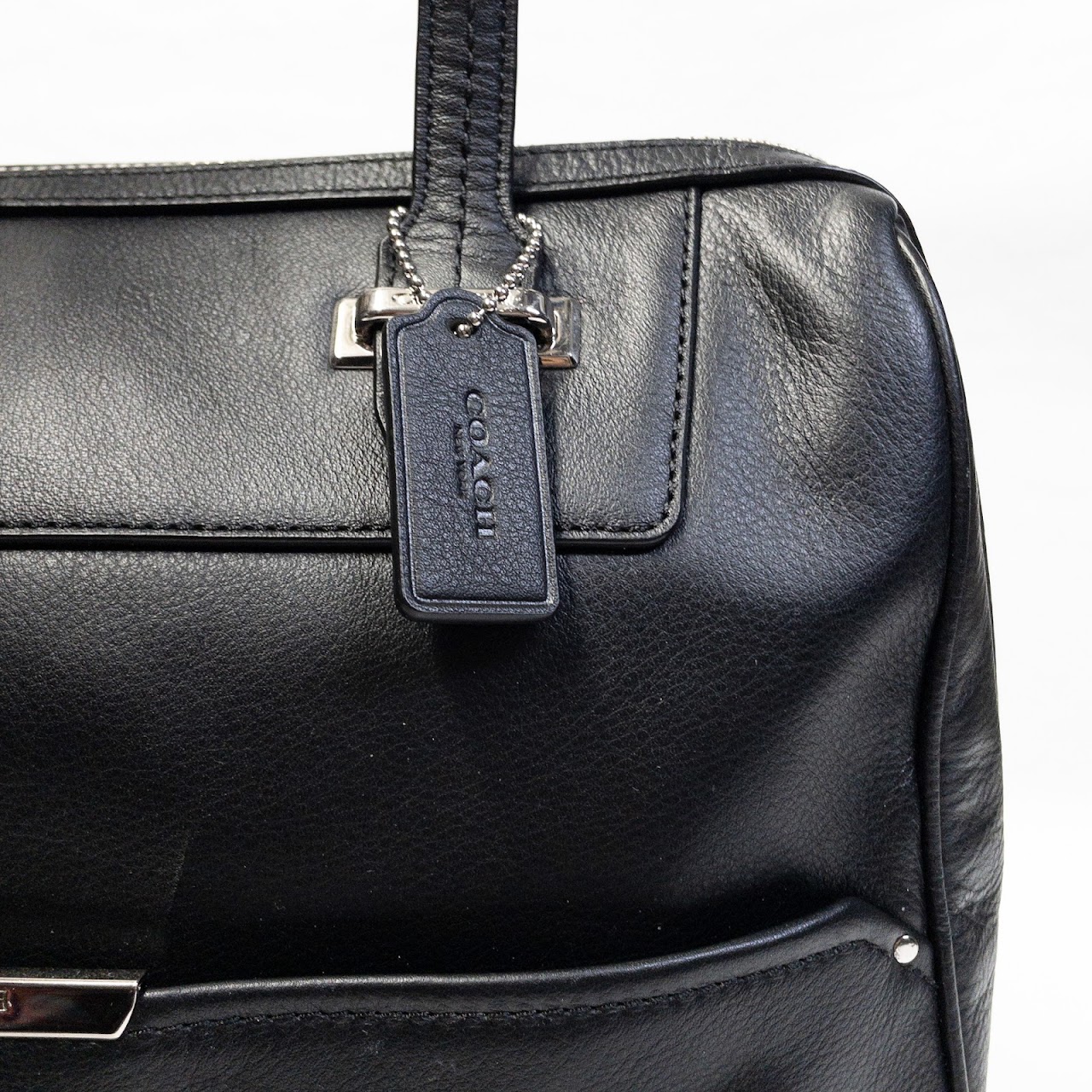 Coach Black Leather Satchel