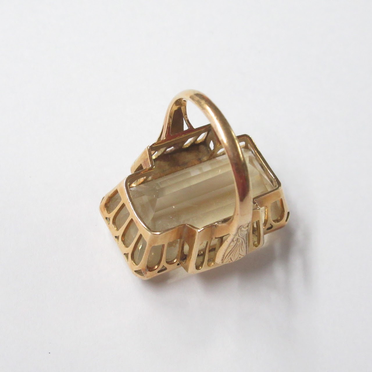 18K Gold & Citrine Ring