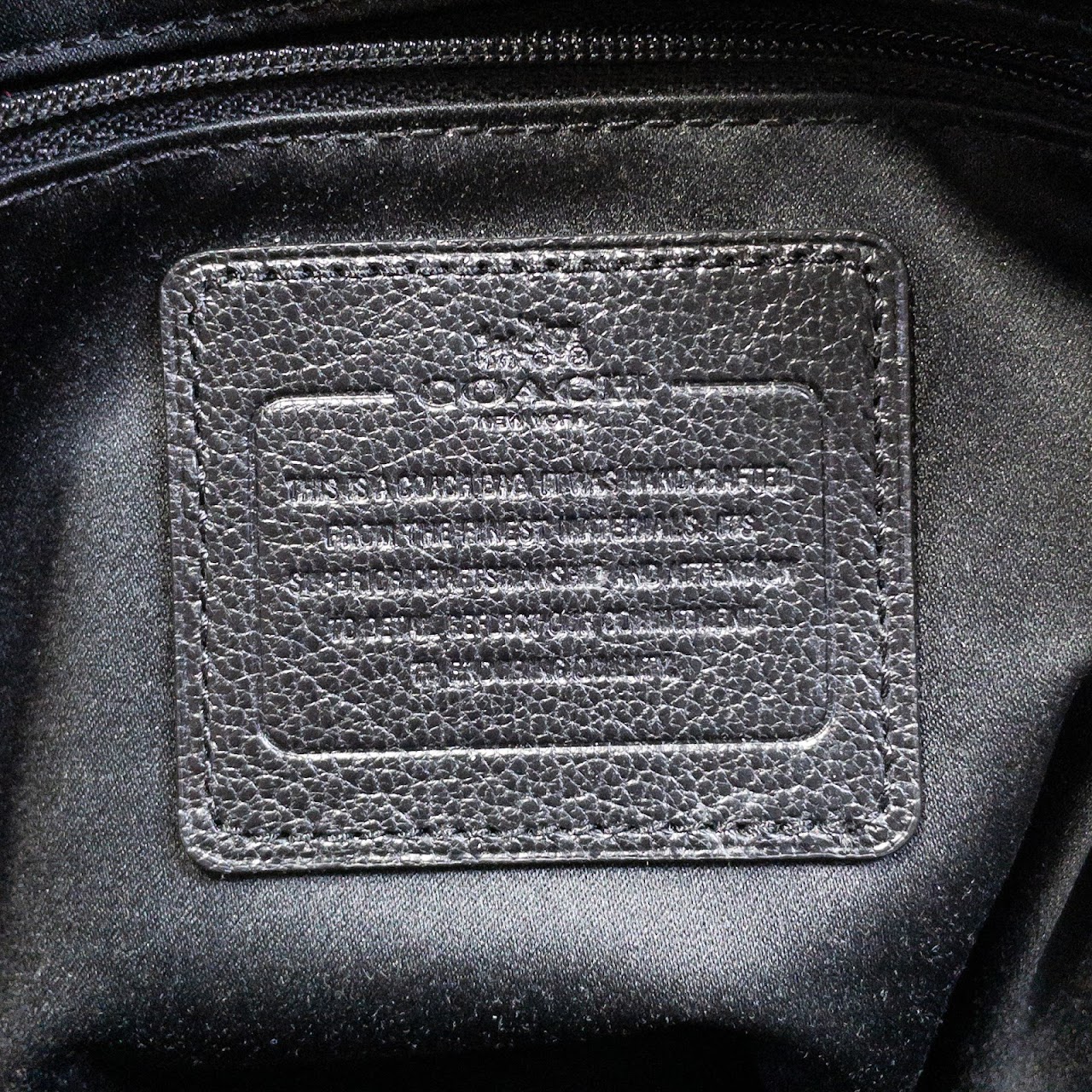 Coach Black Leather Satchel