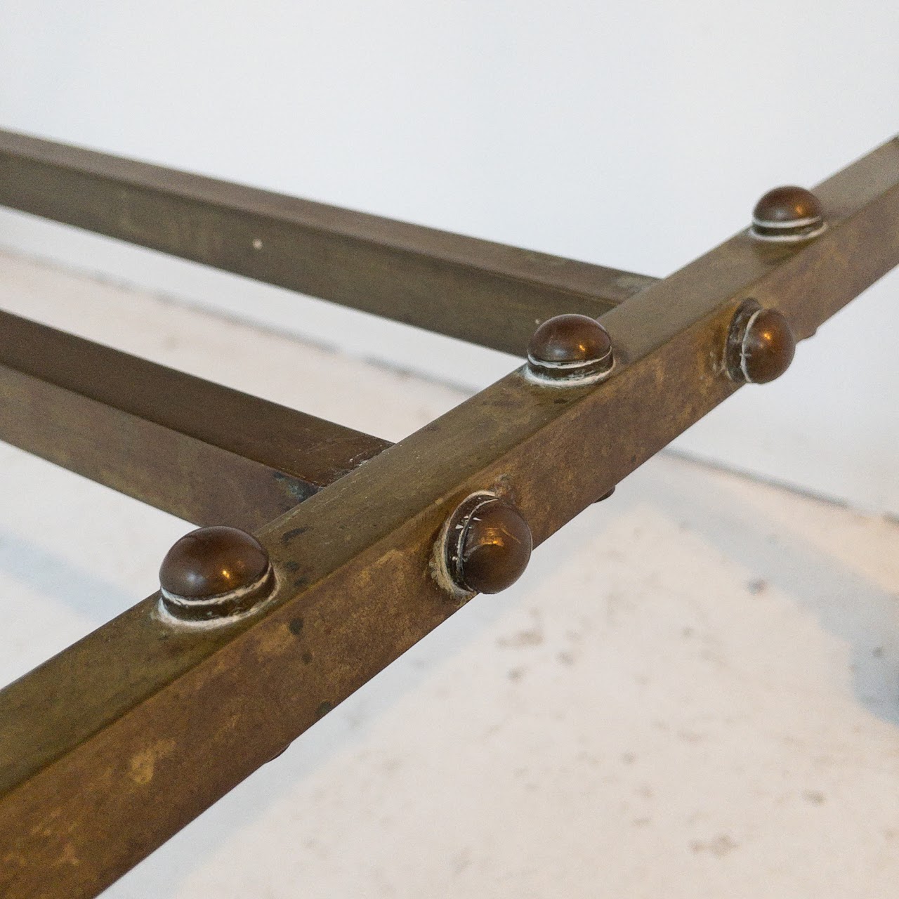 Vintage Marble and Brass Vanity Table