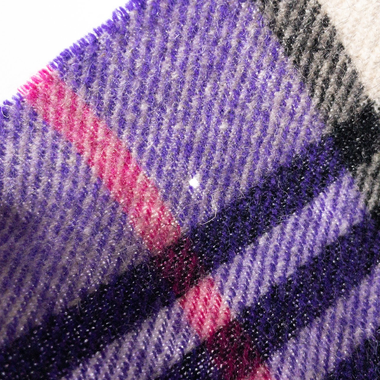 Burberry Purple Cashmere Muffler