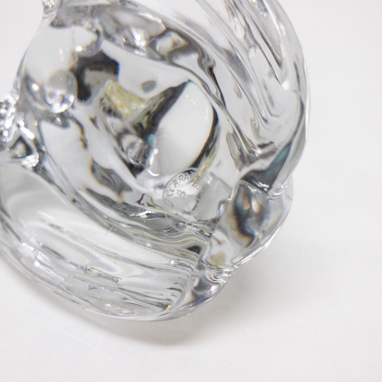 Baccarat Crystal Frog Figurine