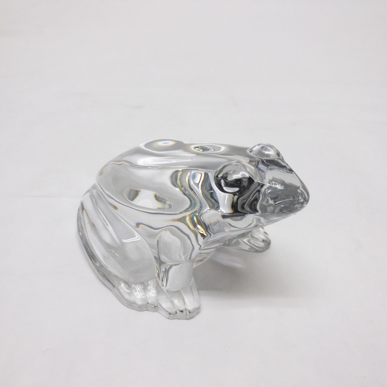 Baccarat Crystal Frog Figurine