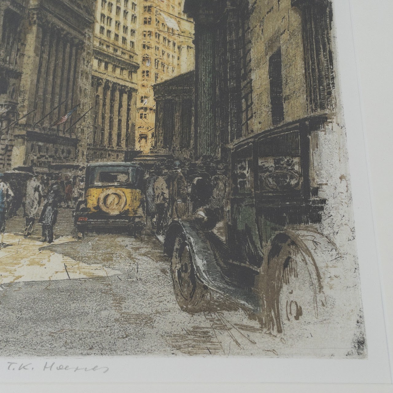 Tanna Kasimir-Hoernes Broad Street Aquatint Etching