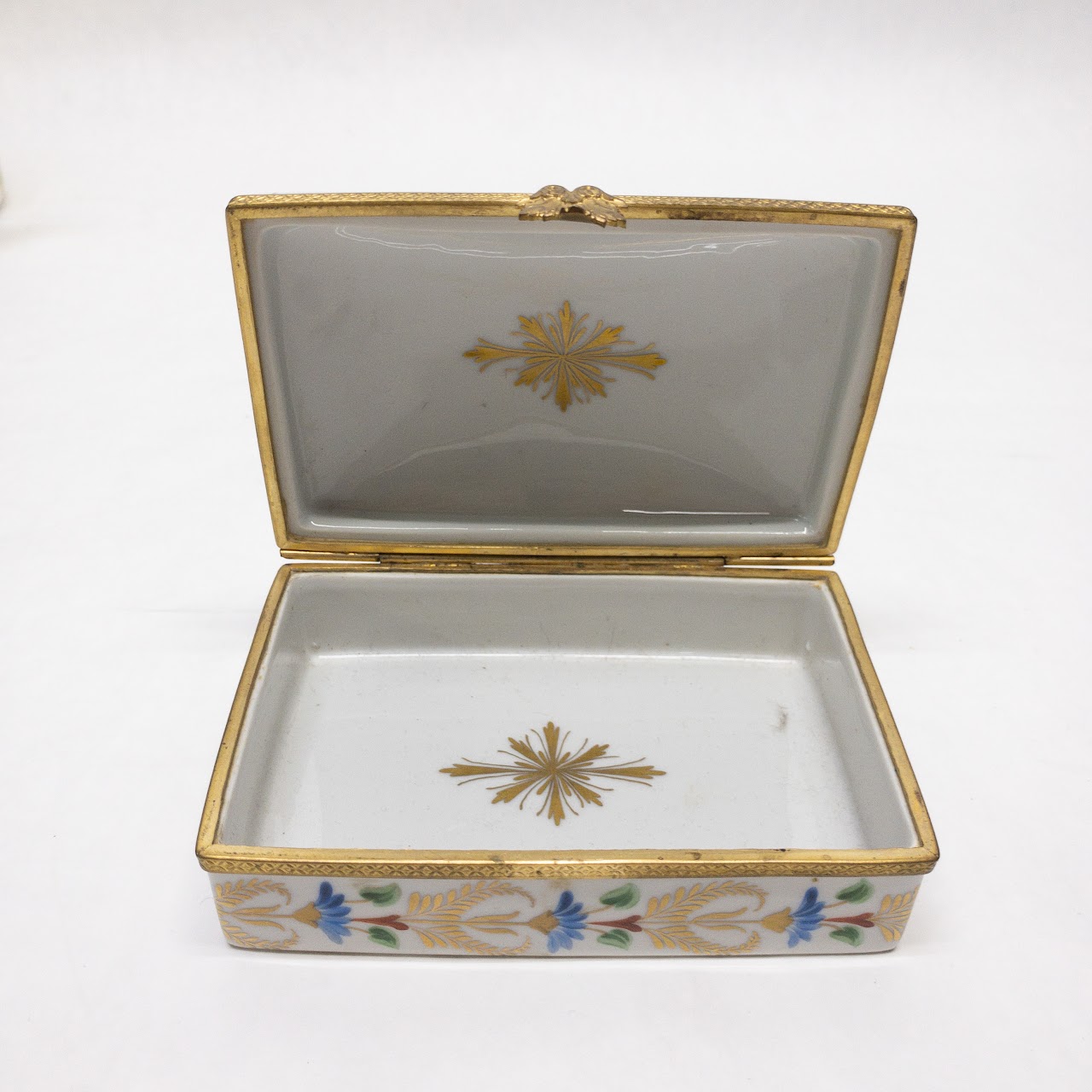 Limoges Signed Porcelain Lidded Box