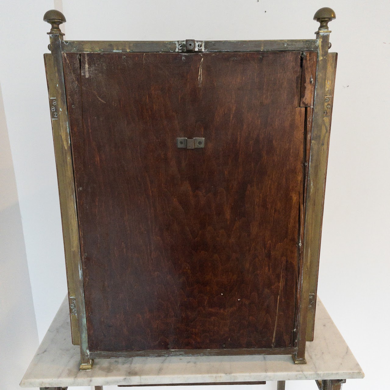 Vintage Marble and Brass Vanity Table