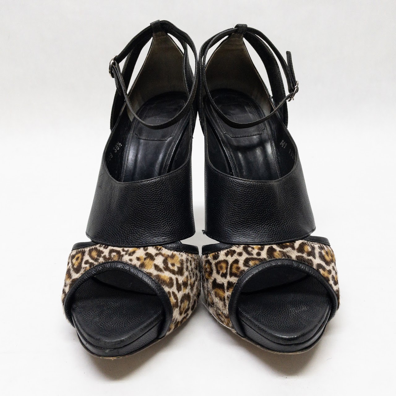 Christian Dior Hair Calf Animal Print Pumps