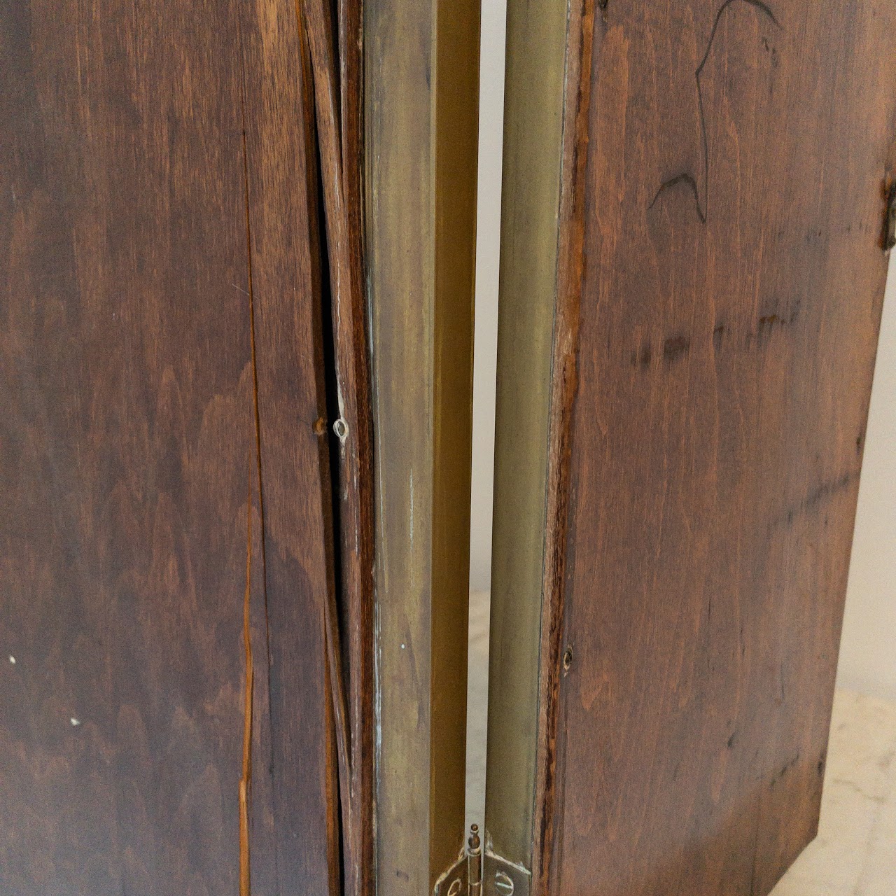 Vintage Marble and Brass Vanity Table