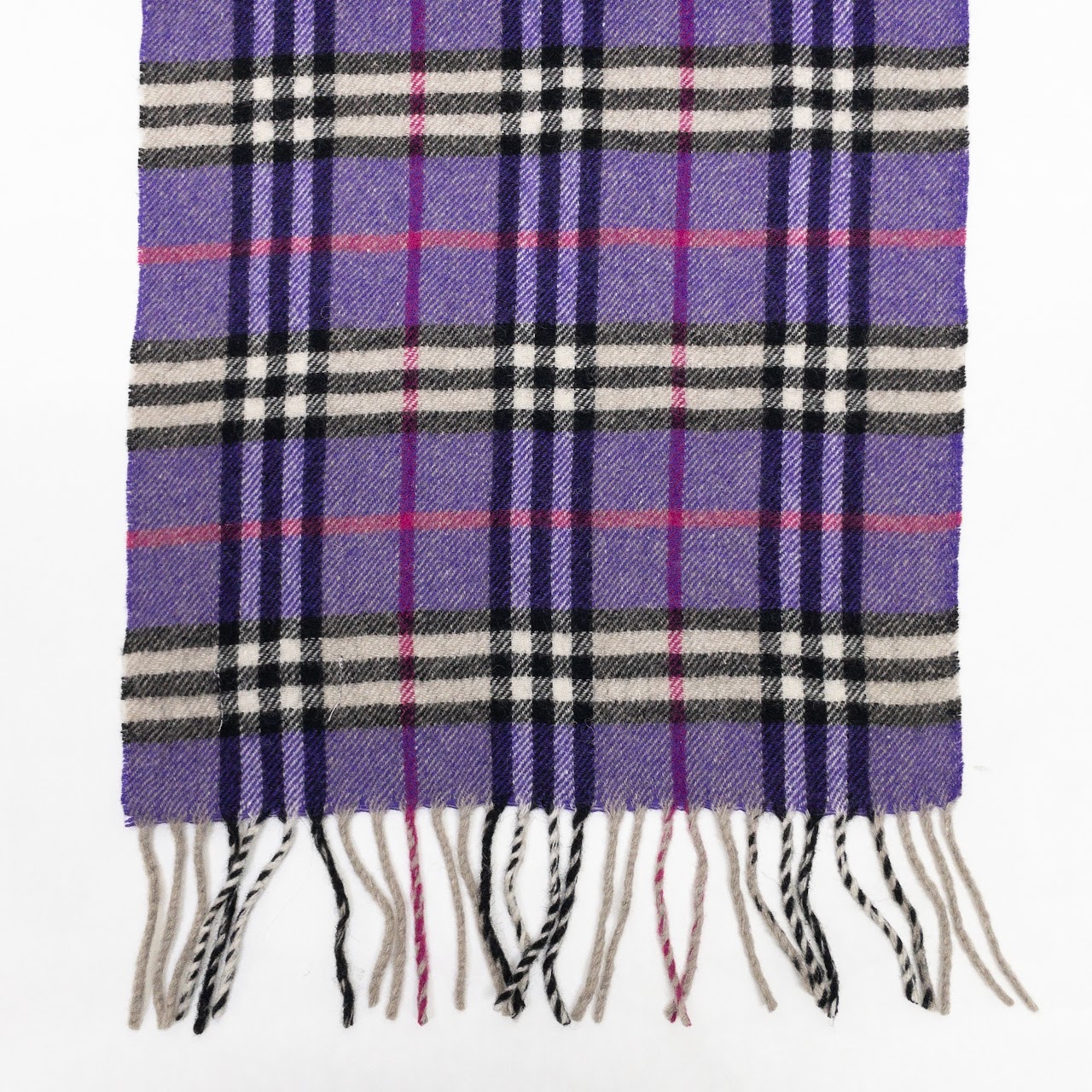 Burberry Purple Cashmere Muffler