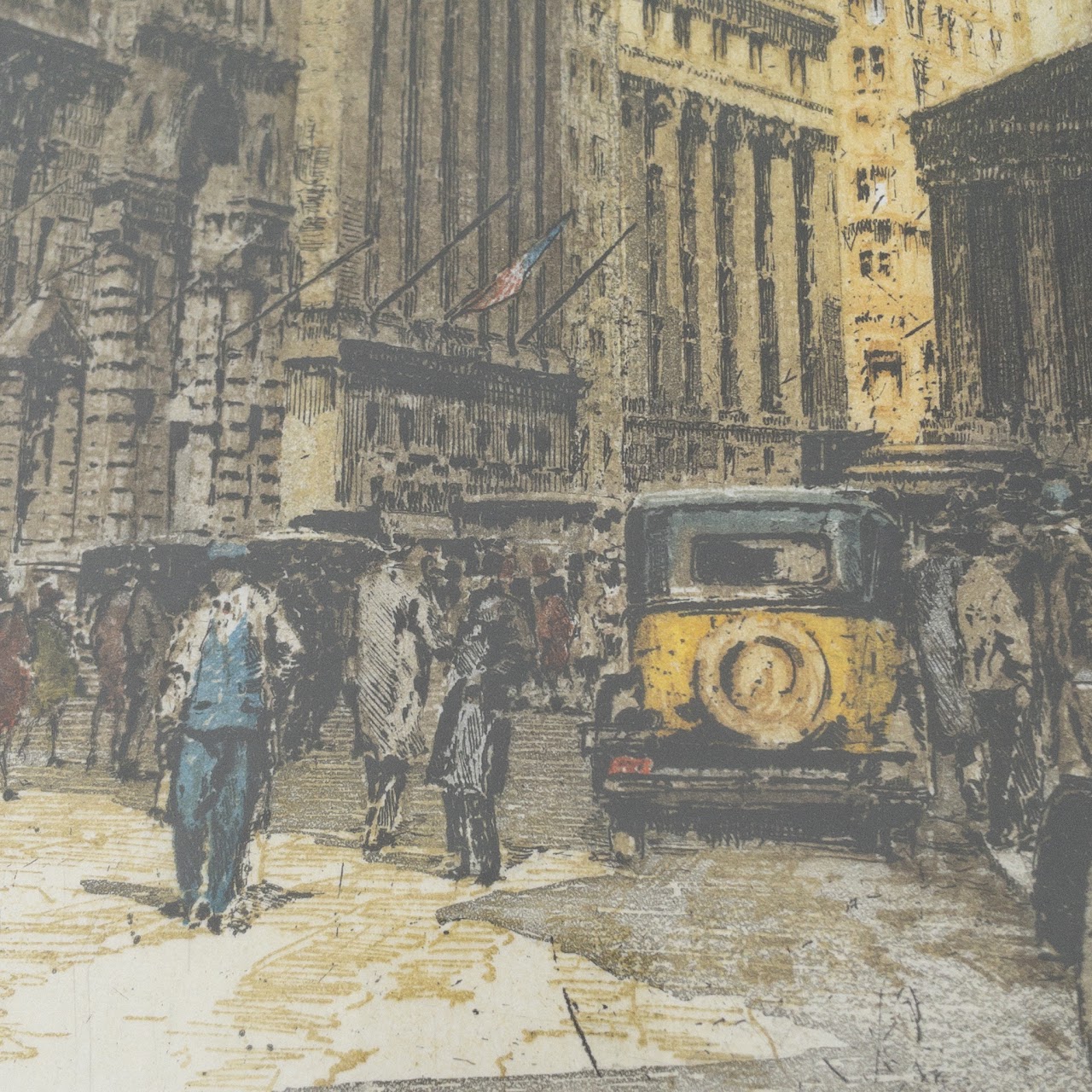 Tanna Kasimir-Hoernes Broad Street Aquatint Etching