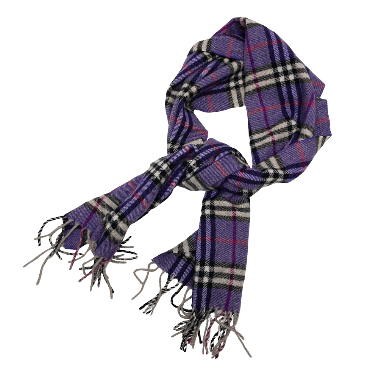 Burberry Purple Cashmere Muffler