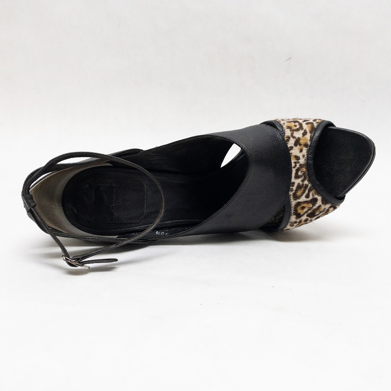 Christian Dior Hair Calf Animal Print Pumps