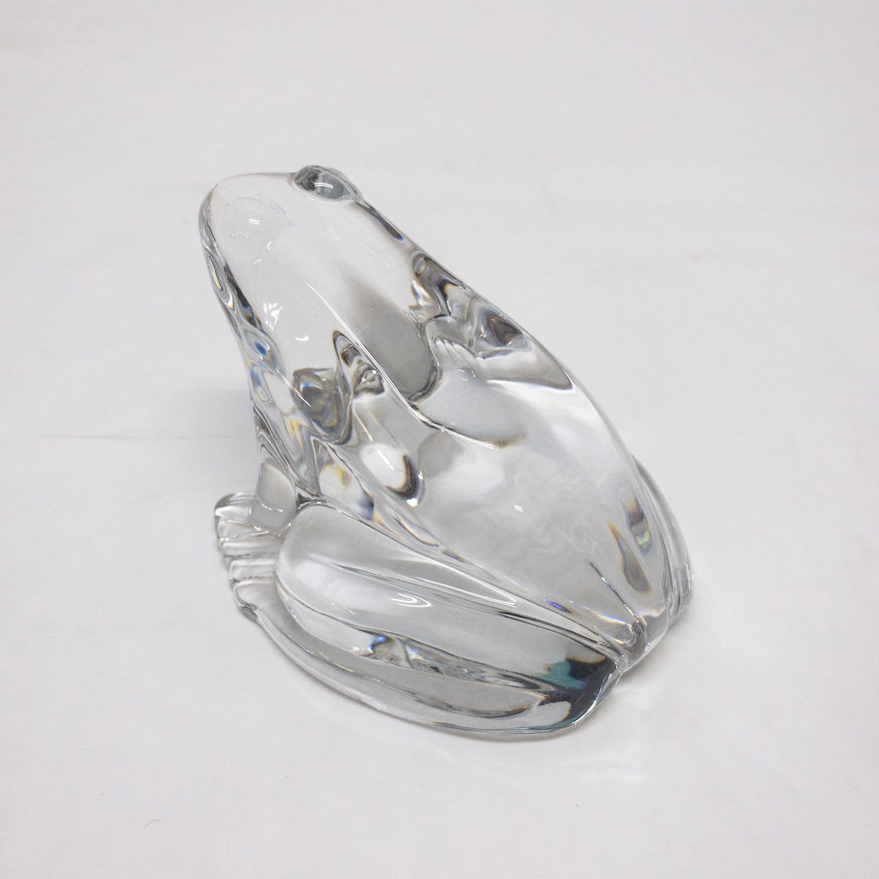 Baccarat Crystal Frog Figurine