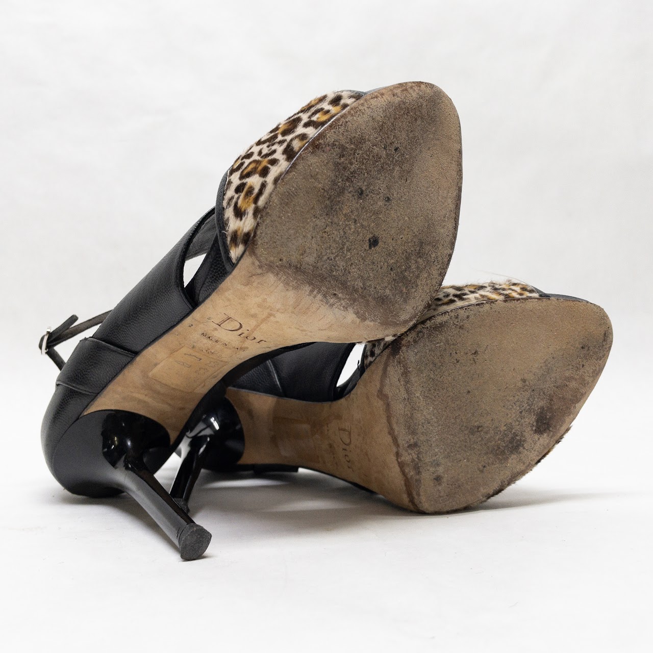 Christian Dior Hair Calf Animal Print Pumps