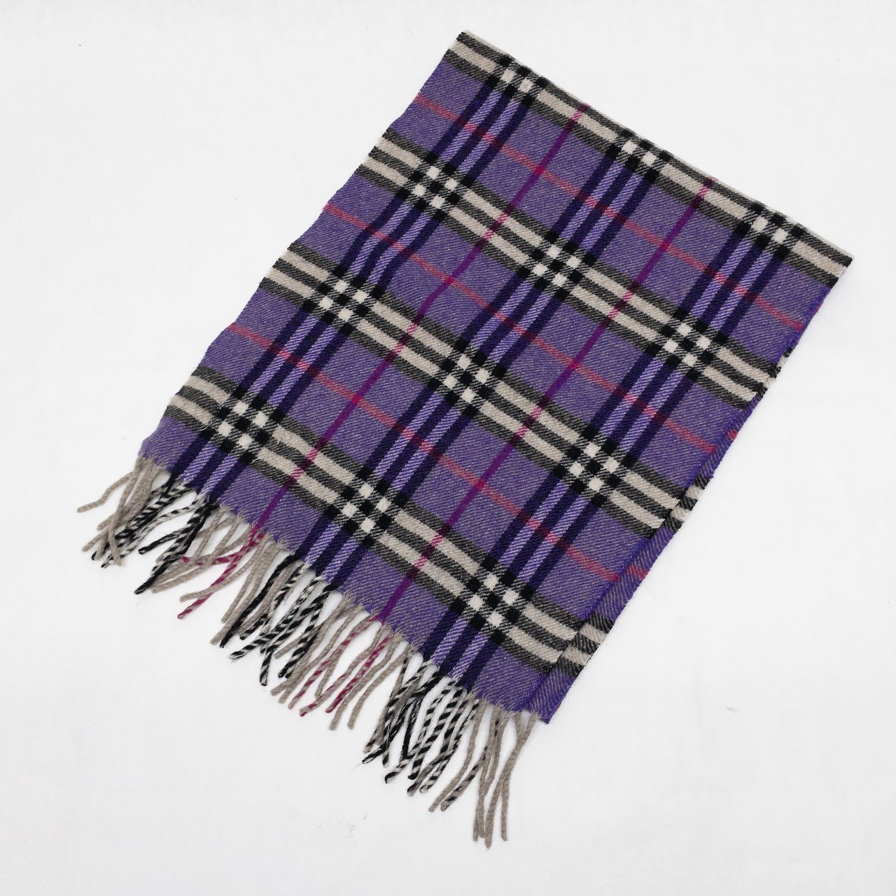 Burberry Purple Cashmere Muffler