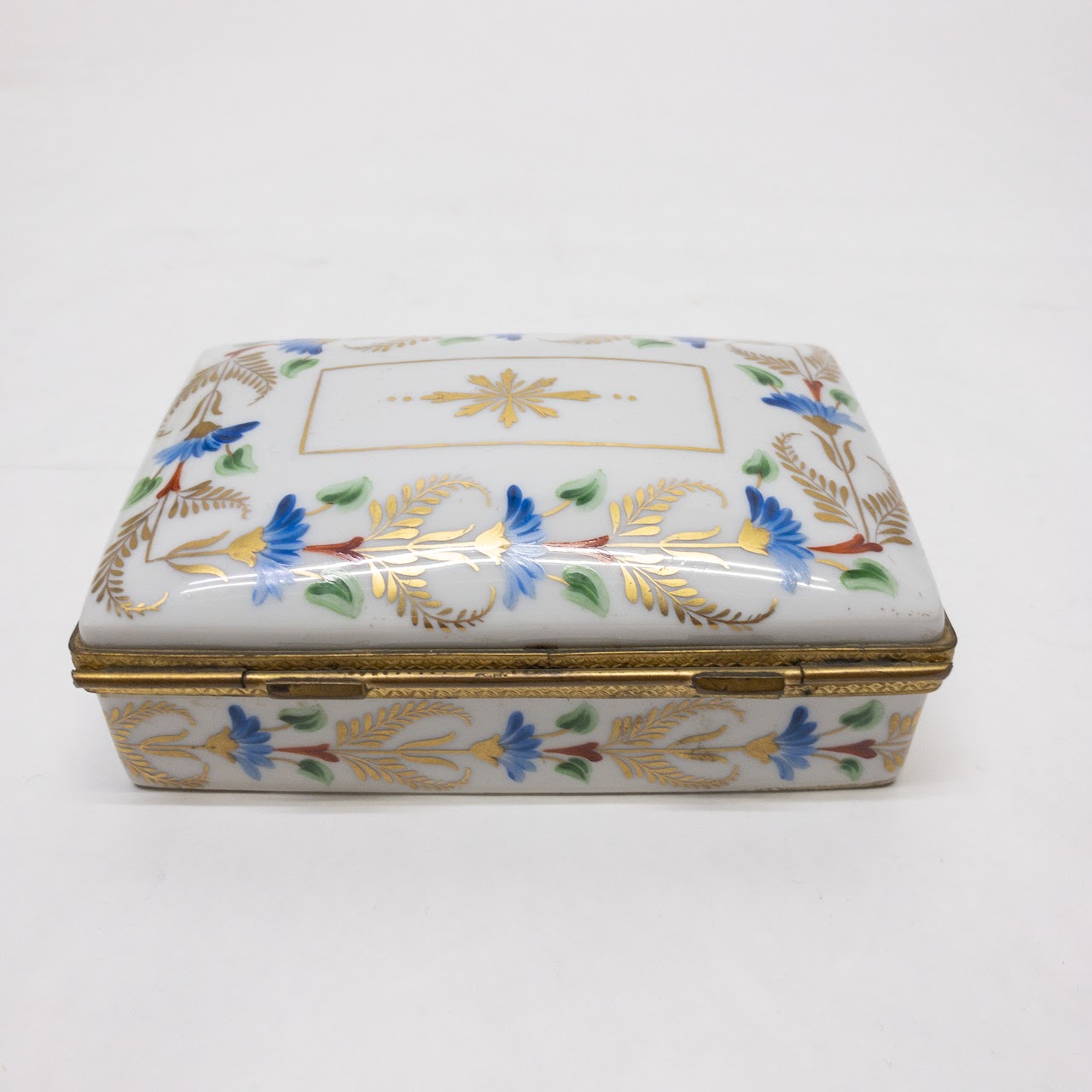 Limoges Signed Porcelain Lidded Box