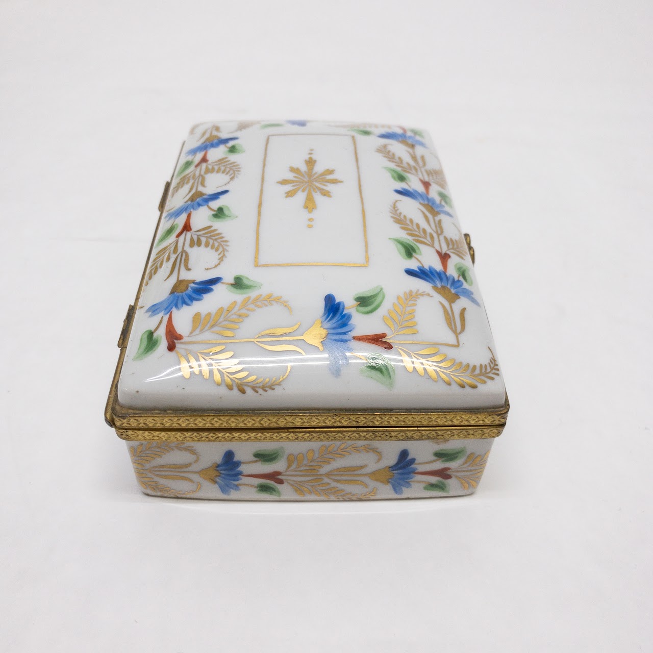 Limoges Signed Porcelain Lidded Box